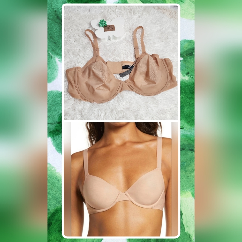 SKIMS Naked Underwire Demi Bra/  44C/ NWT/ HONEY